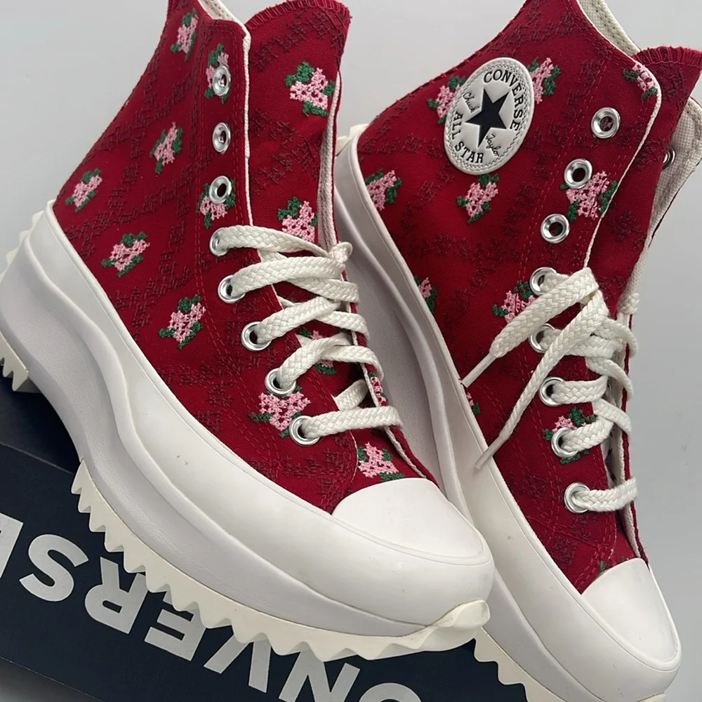 Converse WMNS High-Top Sneakers Platform A14885C RUN STAR HIKE HI DAYS AHEAD